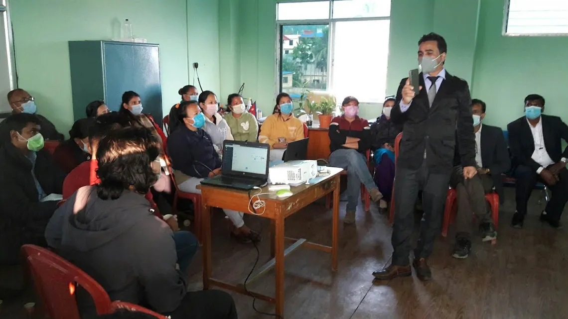 Covid App Training at Dharan Municipality for Health workers