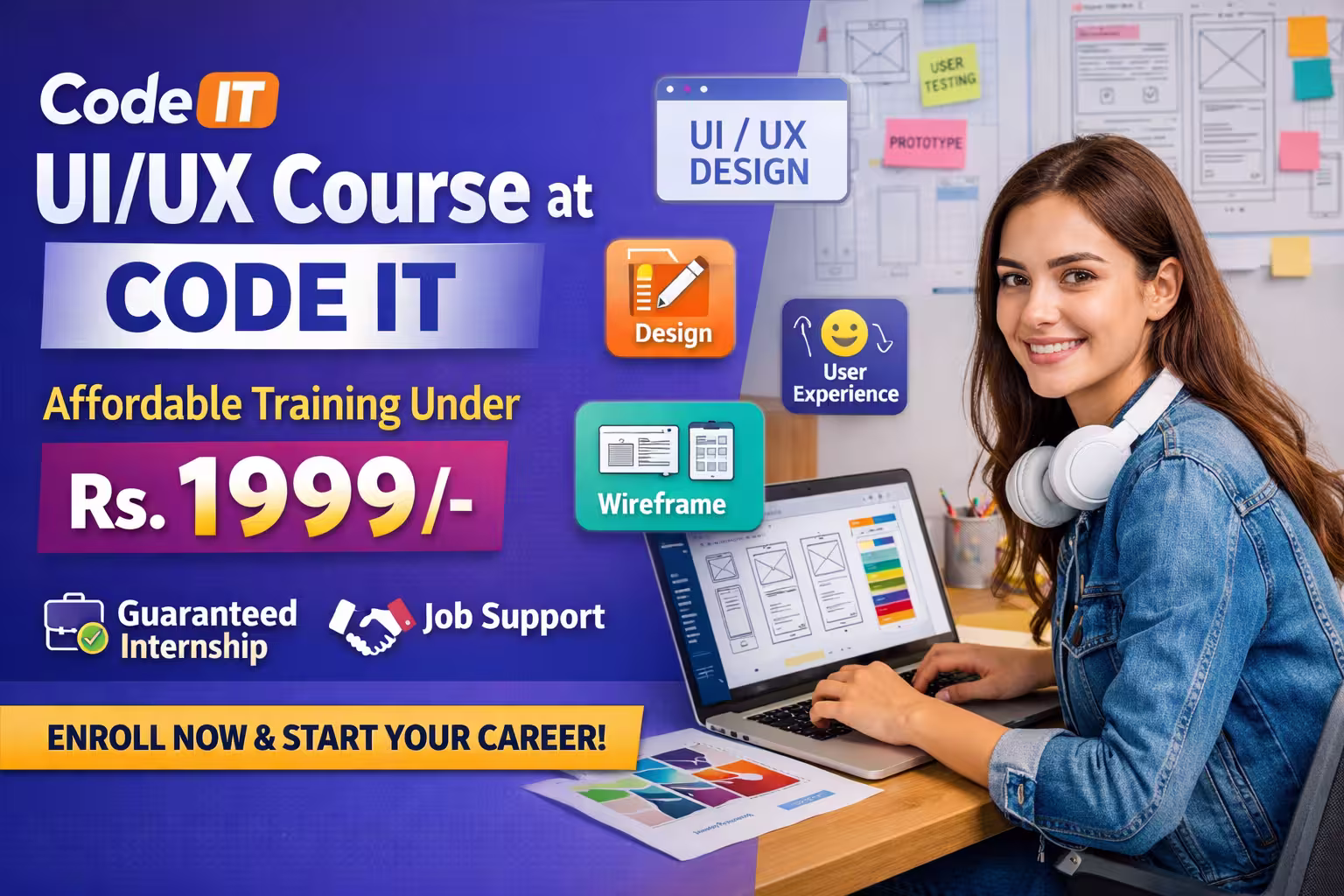 UI/UX Course at Code IT – Affordable Training with Guaranteed Internship